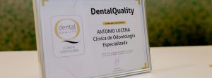 Certificado Dental Quality Clínica de odontología Antonio Lucena